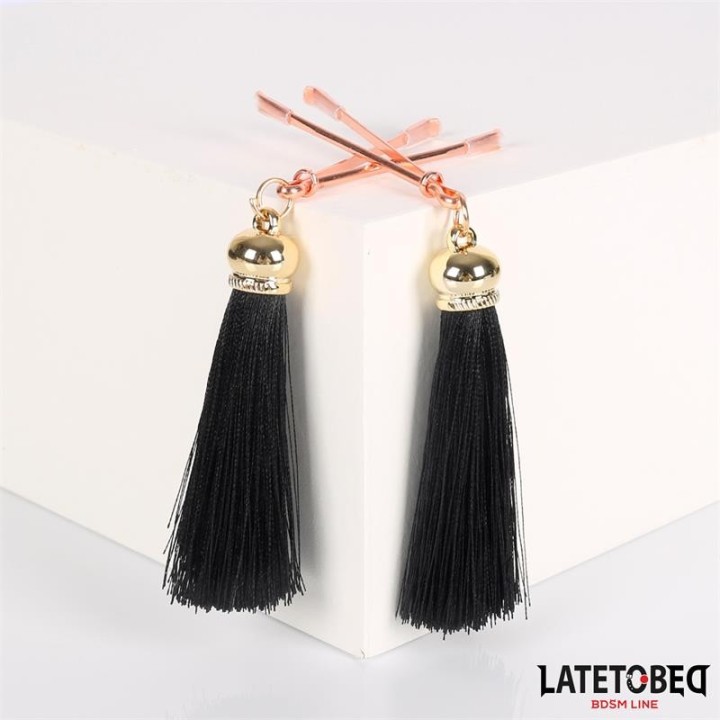 Nippelklemmen mit Quaste von Latetobed BDSM Line | Fesselliebe.de