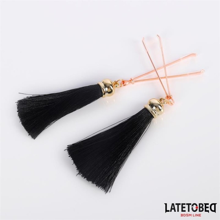 Nippelklemmen mit Quaste von Latetobed BDSM Line | Fesselliebe.de
