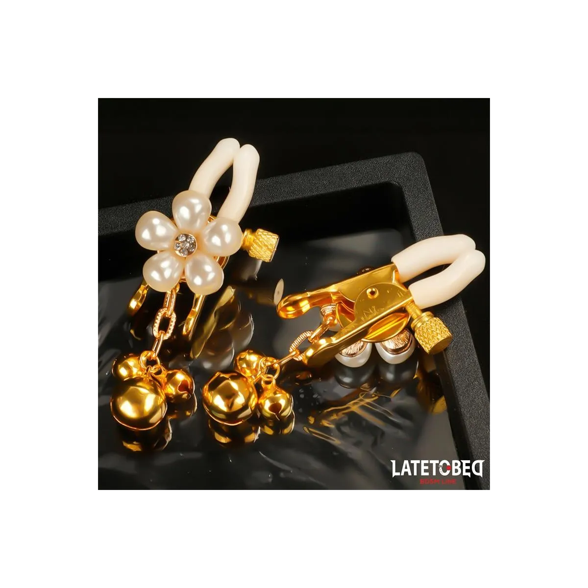 Perlen-Nippelklemmen von Latetobed BDSM Line | Fesselliebe.de