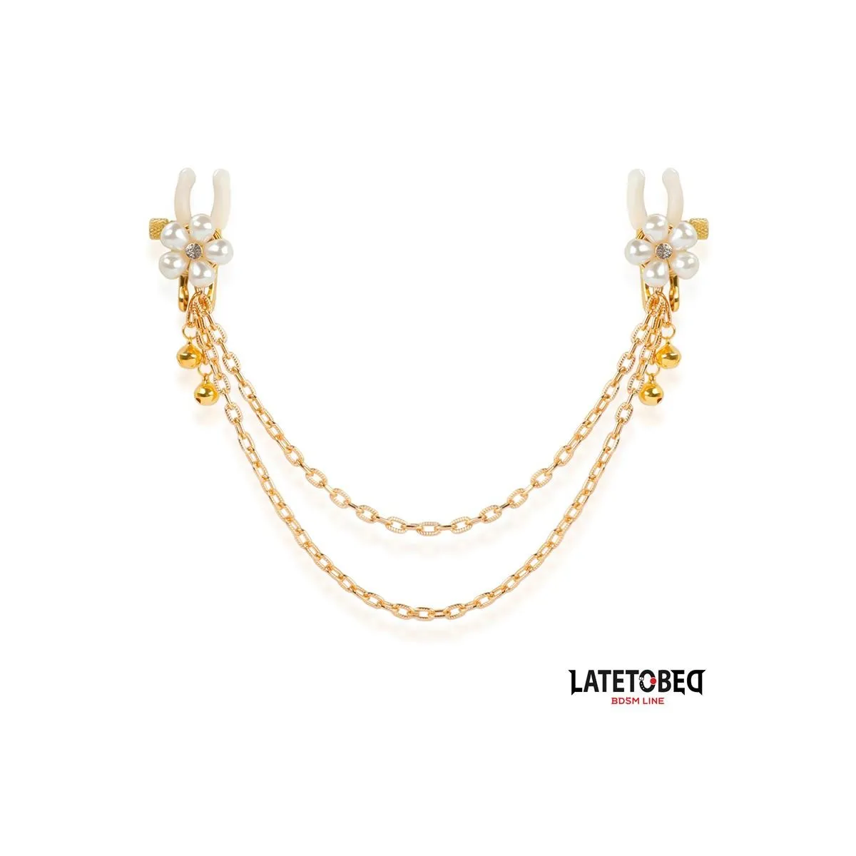 Rearl-Nippelklemmen mit Kette von Latetobed BDSM Line | Fesselliebe.de