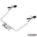 Nippelklemmen mit Slut von Latetobed BDSM Line