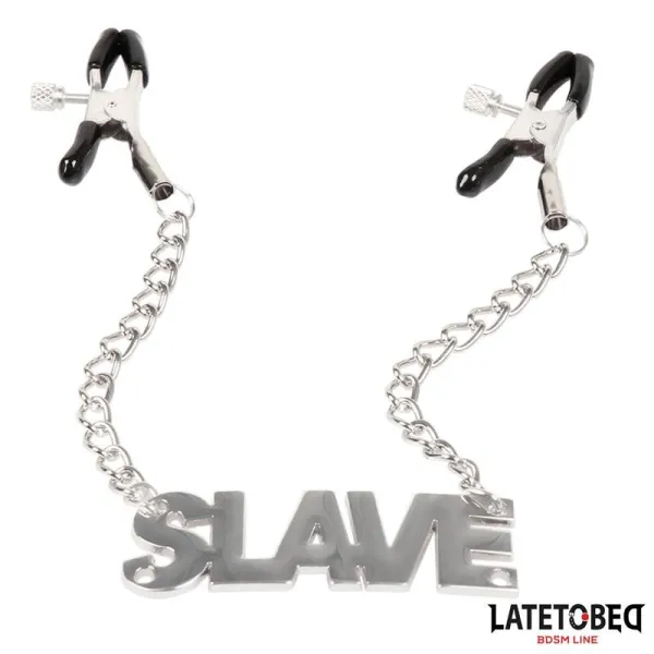 Nippelklemmen mit Slave von Latetobed BDSM Line | Fesselliebe.de