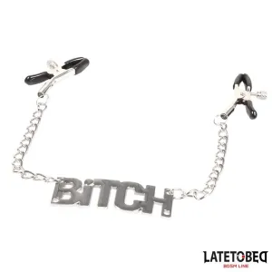 Nippelklemmen mit Bitch von Latetobed BDSM Line