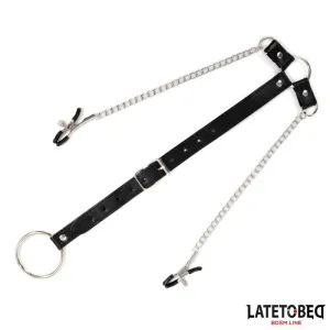 Nippelklemmen mit Penisring von Latetobed BDSM Line
