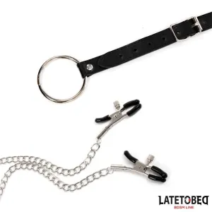 Nippelklemmen mit Penisring von Latetobed BDSM Line