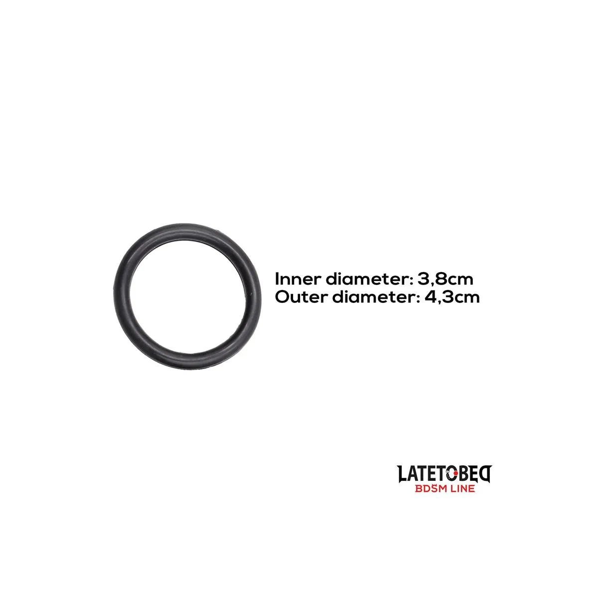 Silikon-Penisring Innendurchmesser 3,8 cm Aussendurchmesser 4,3 cm von Latetobed BDSM Line | Fesselliebe.de