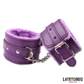Fell-Handfessel Lila von Latetobed BDSM Line