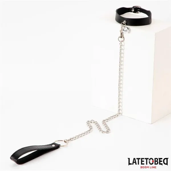 Halsband mit Glocke und Leine von Latetobed BDSM Line | Fesselliebe.de