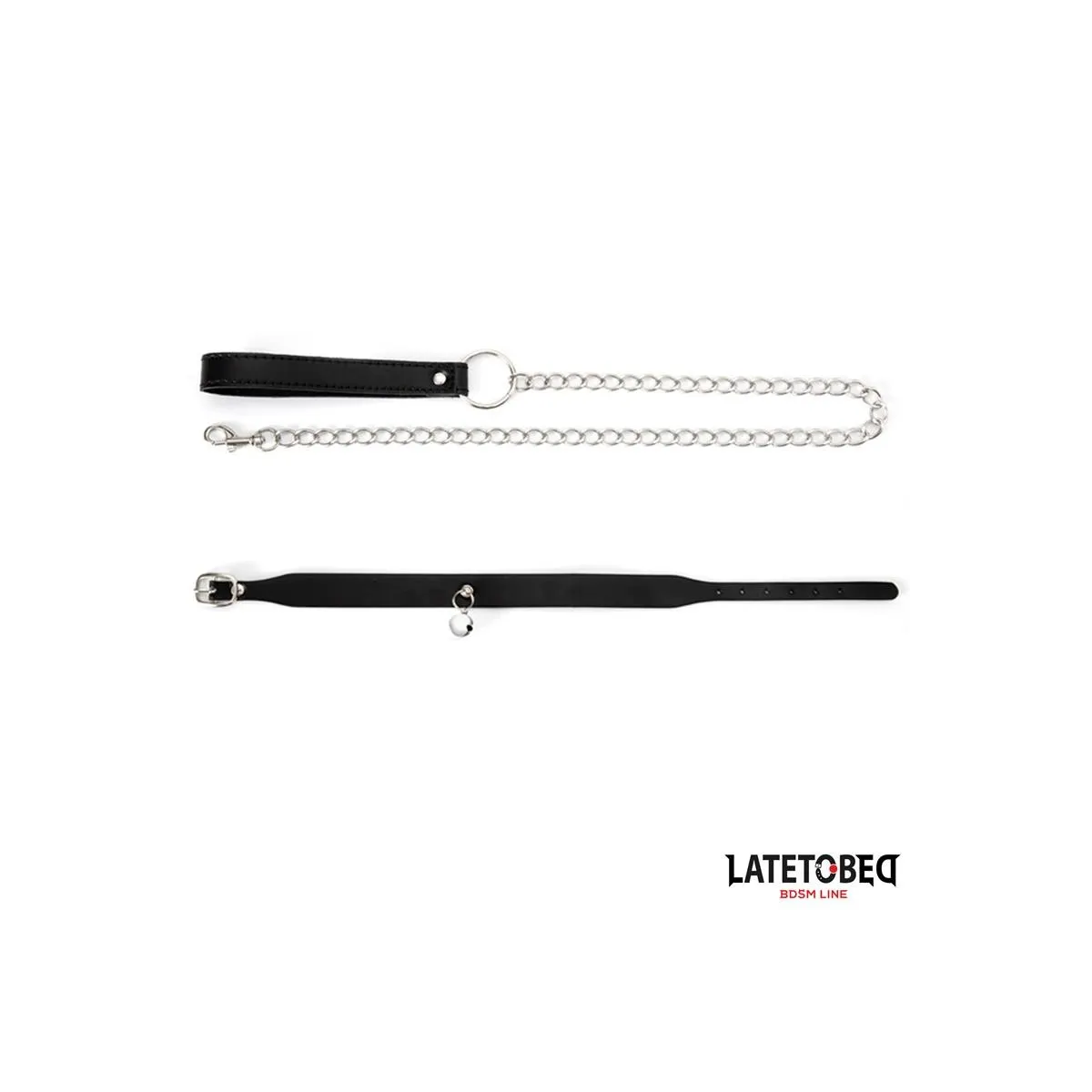 Halsband mit Glocke und Leine von Latetobed BDSM Line | Fesselliebe.de