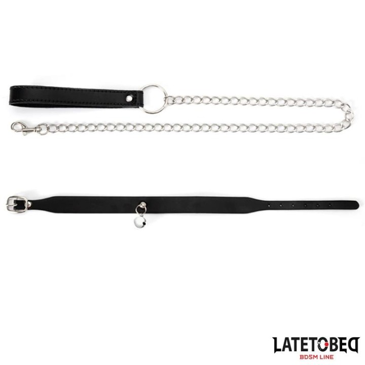 Halsband mit Glocke und Leine von Latetobed BDSM Line | Fesselliebe.de