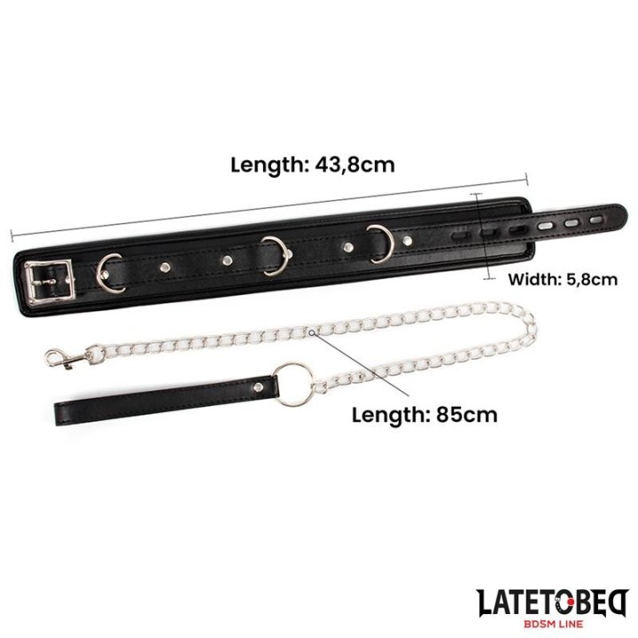 Schwammhalsband mit Leine von Latetobed BDSM Line | Fesselliebe.de