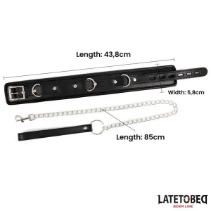 Schwammhalsband mit Leine von Latetobed BDSM Line