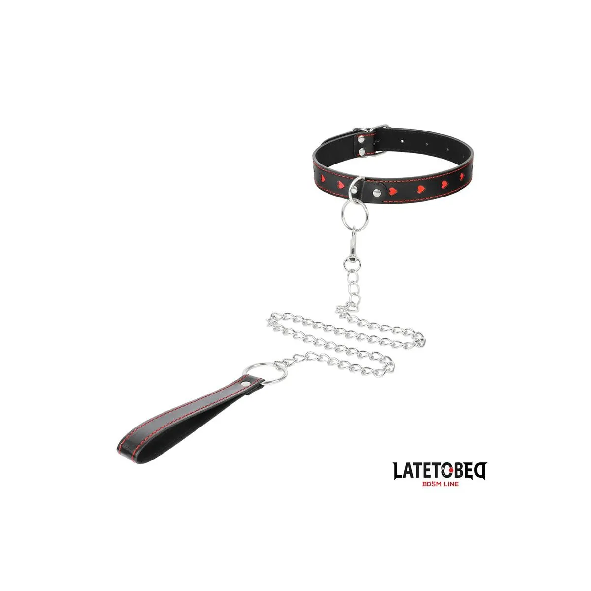 Halsband mit Leine 52 cm von Latetobed BDSM Line | Fesselliebe.de