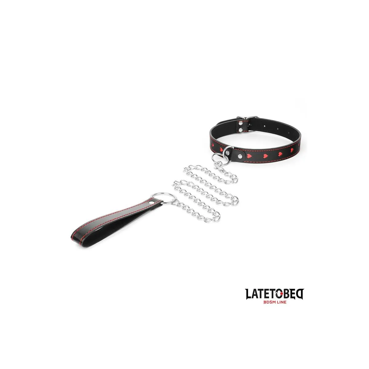 Halsband mit Leine 52 cm von Latetobed BDSM Line | Fesselliebe.de