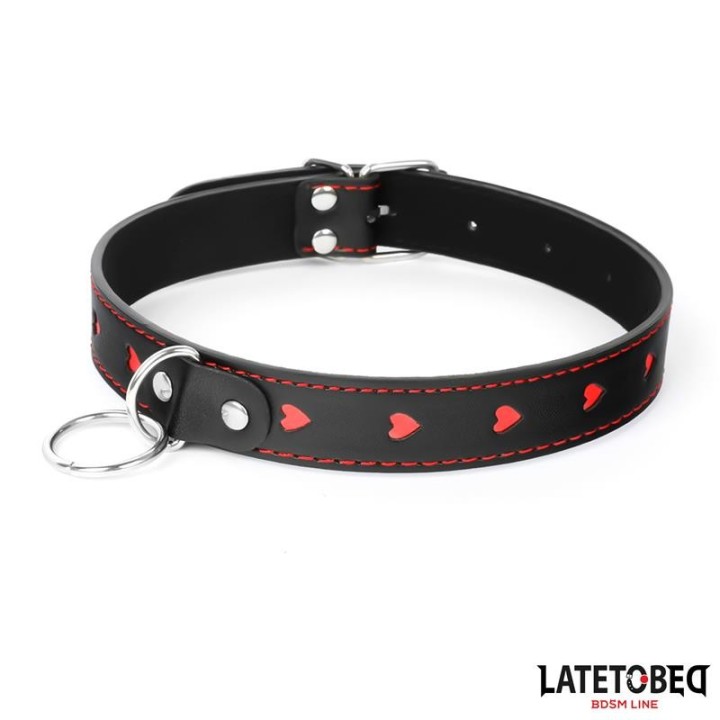 Halsband mit Leine 52 cm von Latetobed BDSM Line | Fesselliebe.de