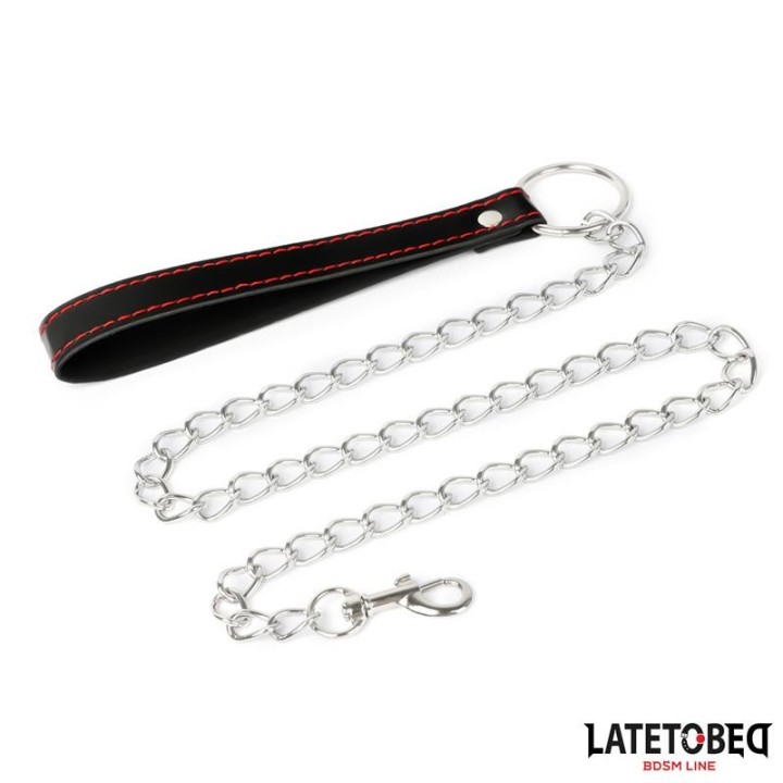 Halsband mit Leine 52 cm von Latetobed BDSM Line | Fesselliebe.de