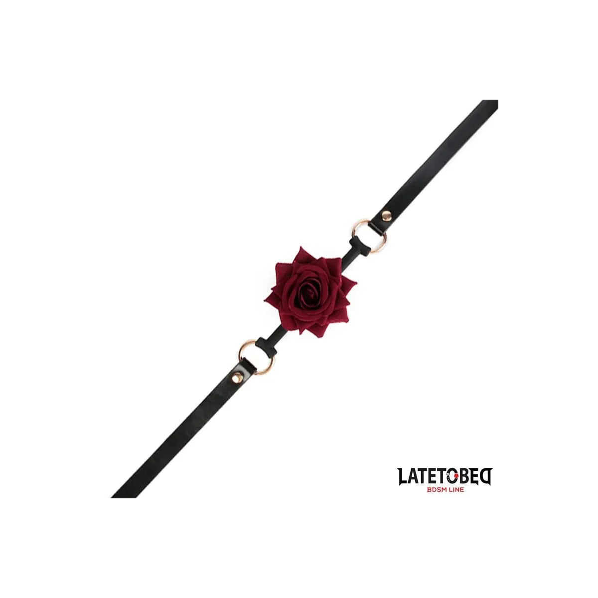 Goldfarbene Metall-Rosenknebelkugel von Latetobed BDSM Line | Fesselliebe.de