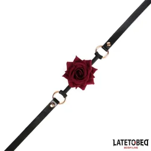 Goldfarbene Metall-Rosenknebelkugel von Latetobed BDSM Line