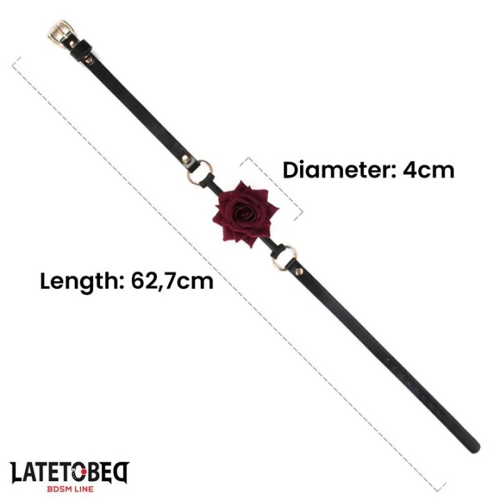 Goldfarbene Metall-Rosenknebelkugel von Latetobed BDSM Line | Fesselliebe.de