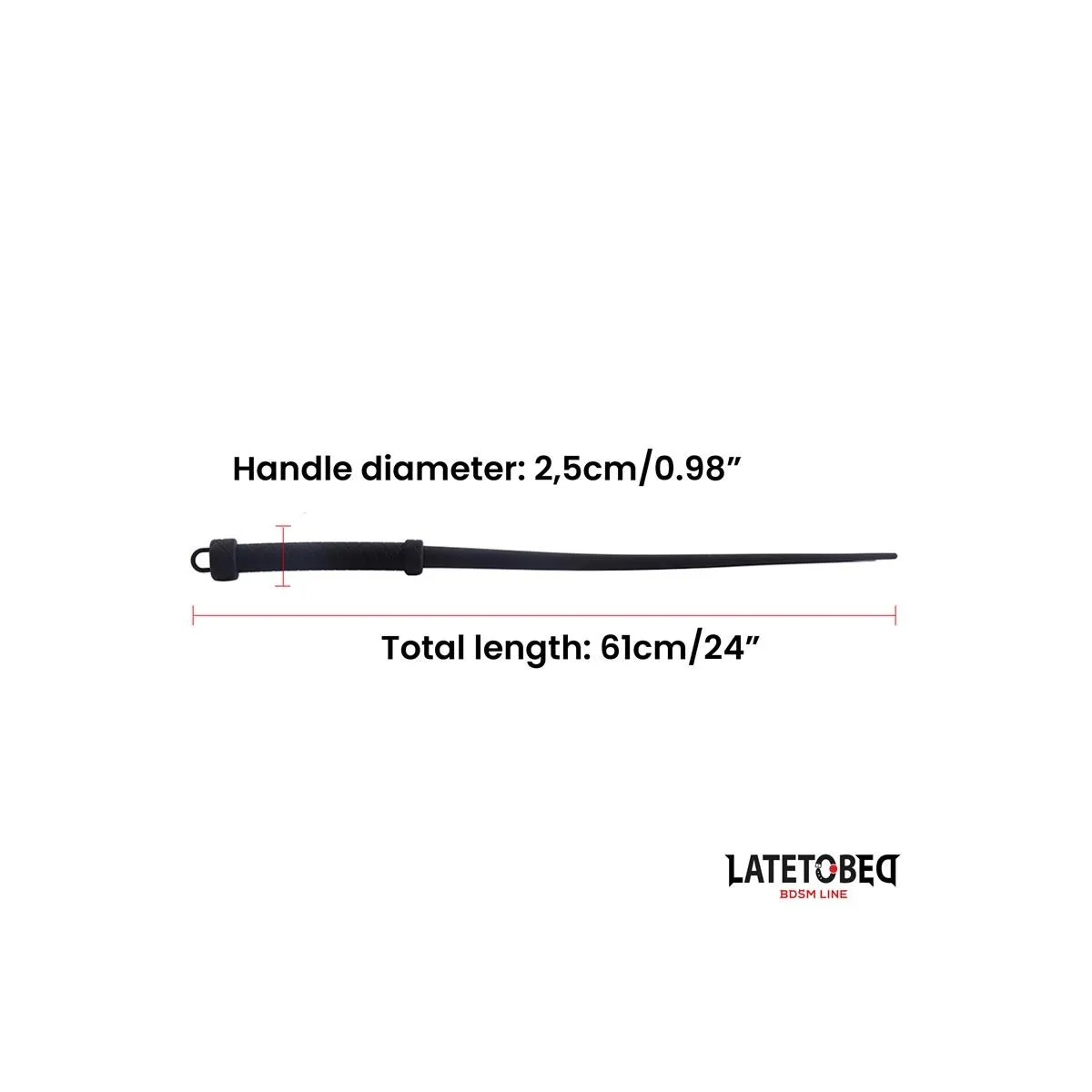 Silikonpeitsche 61 cm von Latetobed BDSM Line | Fesselliebe.de