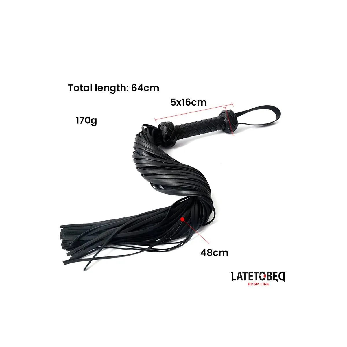 Geflochtener Flogger 64,5 cm von Latetobed BDSM Line | Fesselliebe.de