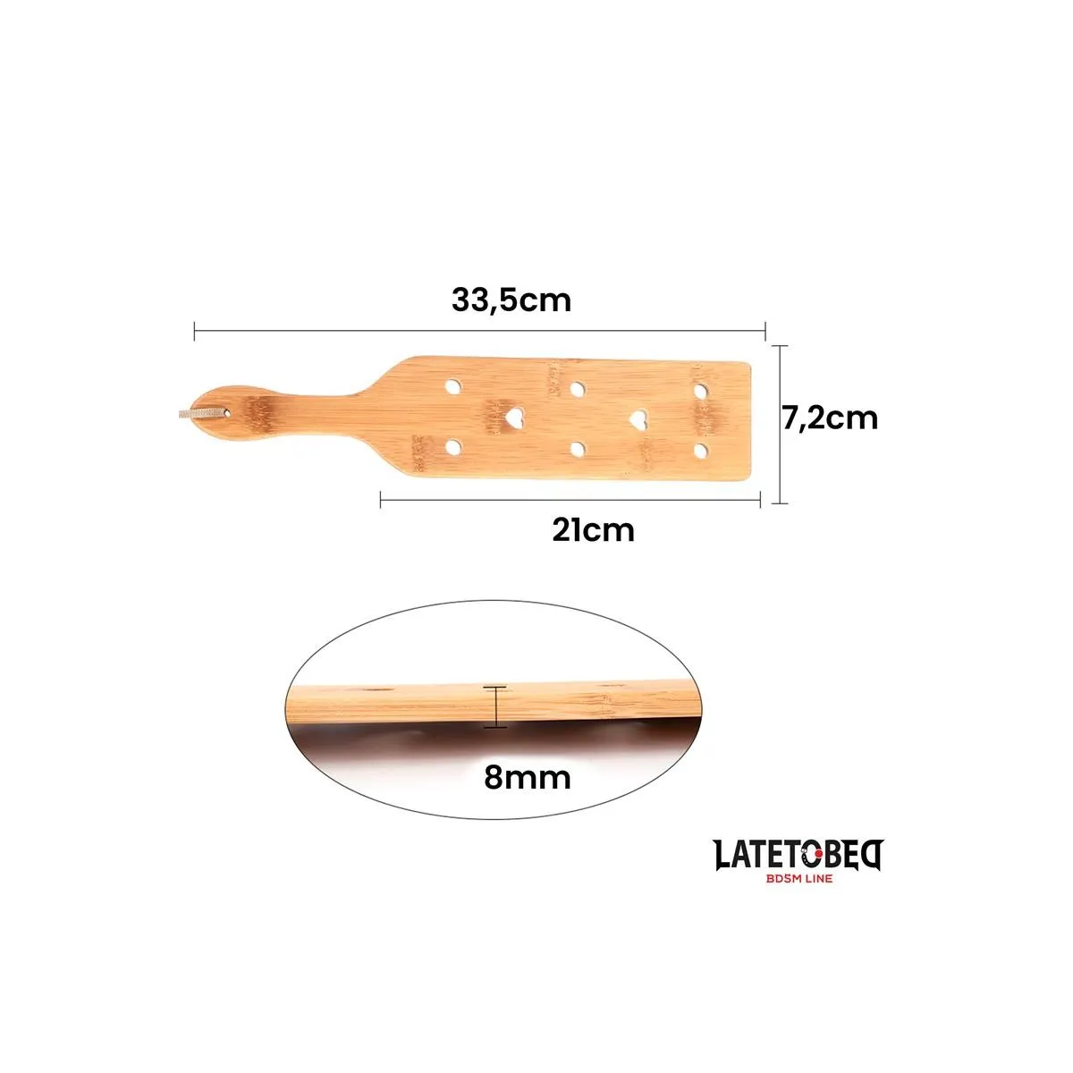 Bambuspaddel 34 cm von Latetobed BDSM Line | Fesselliebe.de