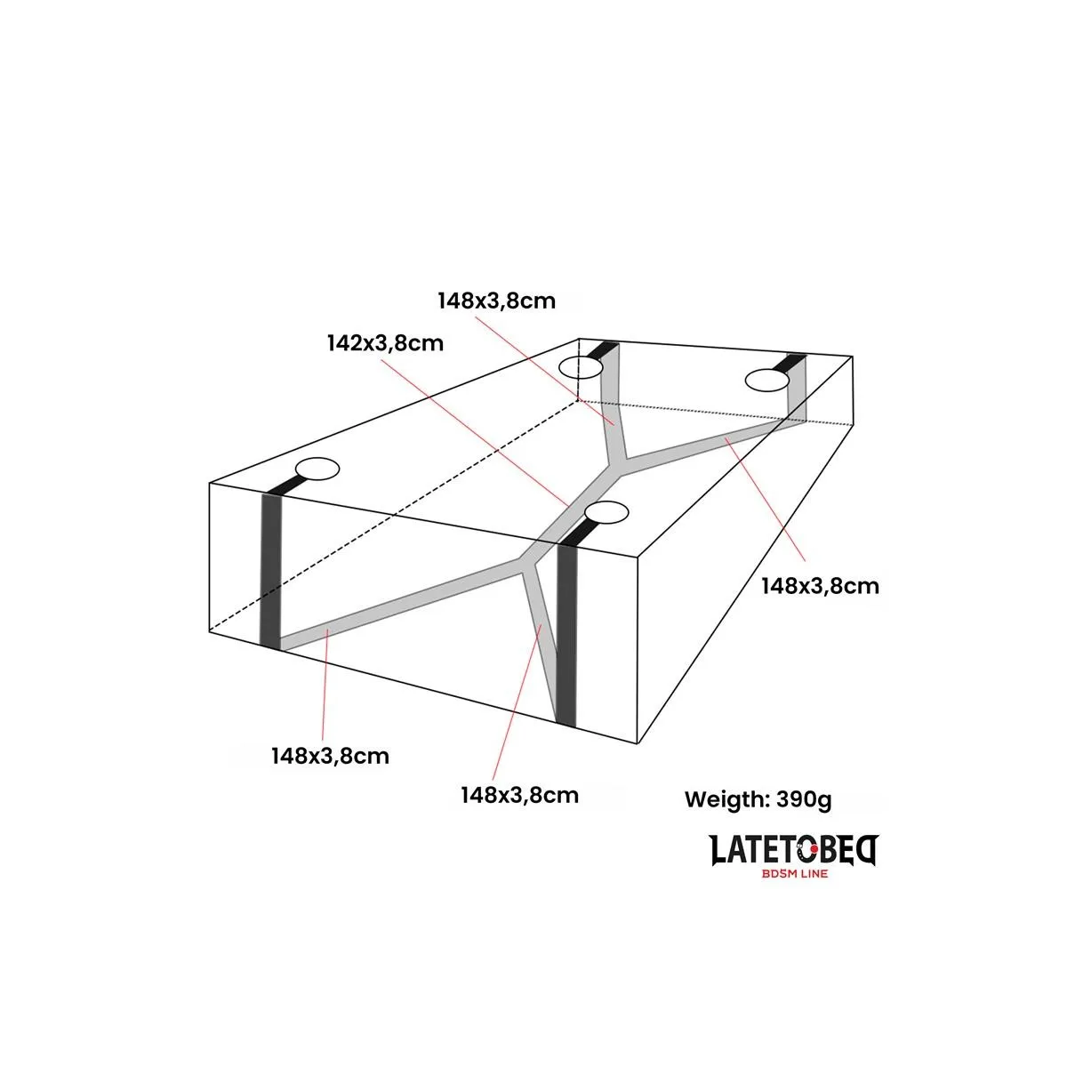 Bettfesseln von Latetobed BDSM Line | Fesselliebe.de