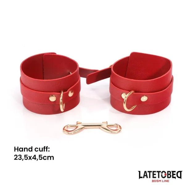 7-Teiliges Bondage-Set mit Tragetasche Rot von Latetobed BDSM Line | Fesselliebe.de