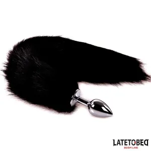 Analplug mit Schwanz Schwarz 40 cm von Latetobed BDSM Line