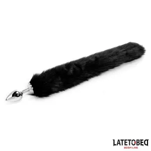Analplug mit Schwanz Schwarz 40 cm von Latetobed BDSM Line