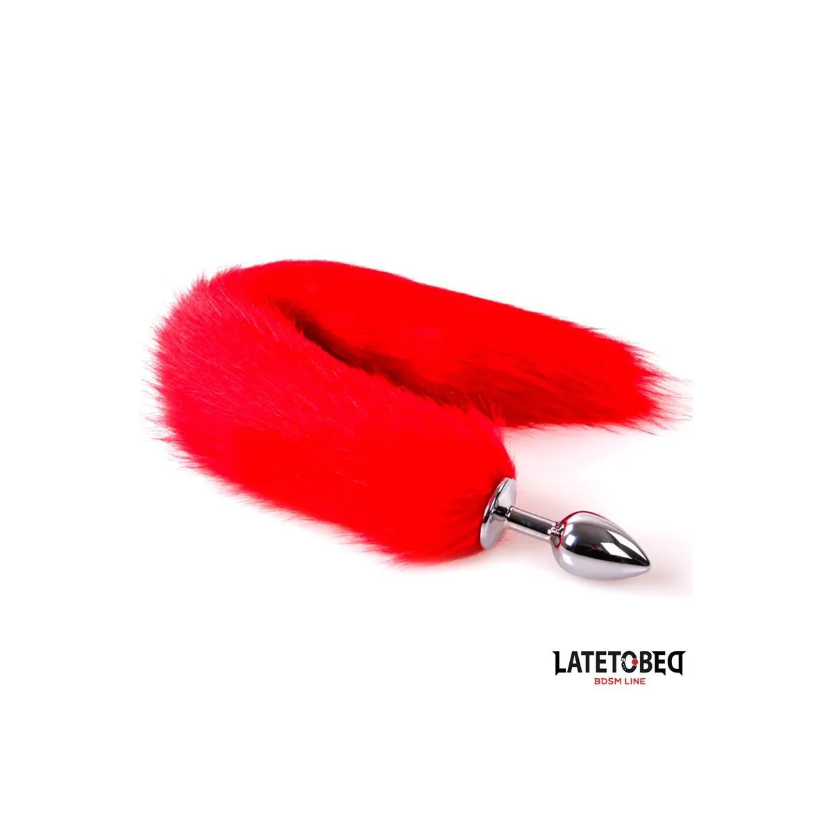 Analplug mit Schwanz Rot 40 cm von Latetobed BDSM Line | Fesselliebe.de