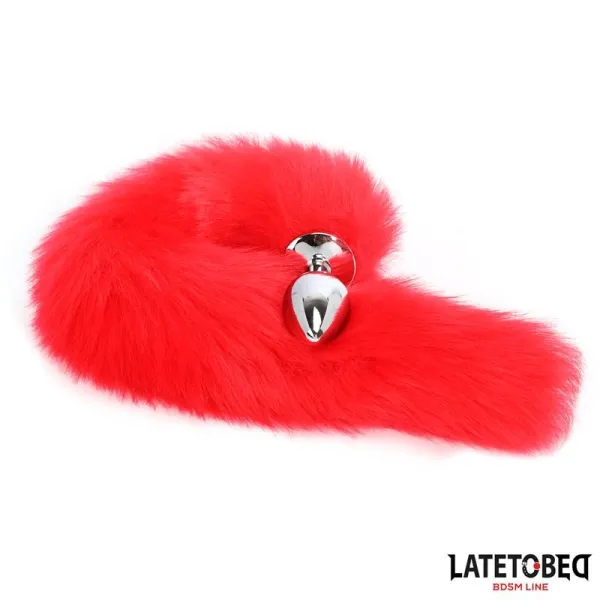 Analplug mit Schwanz Rot 40 cm von Latetobed BDSM Line | Fesselliebe.de
