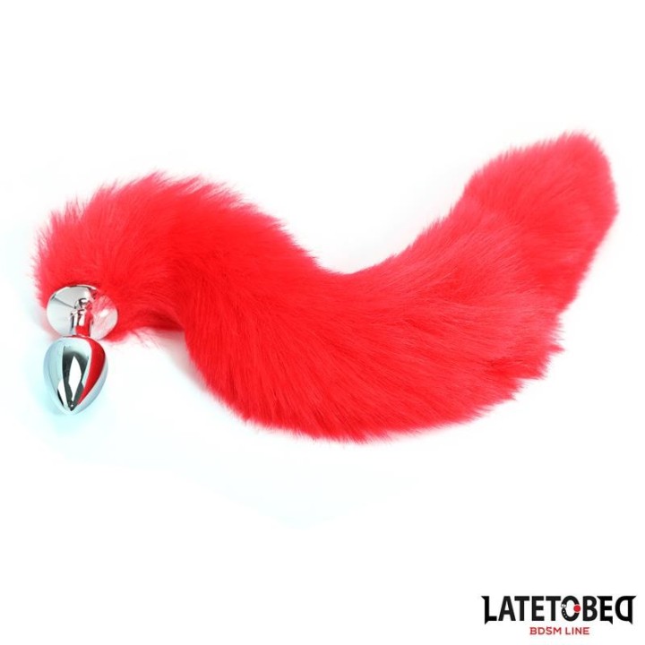 Analplug mit Schwanz Rot 40 cm von Latetobed BDSM Line | Fesselliebe.de