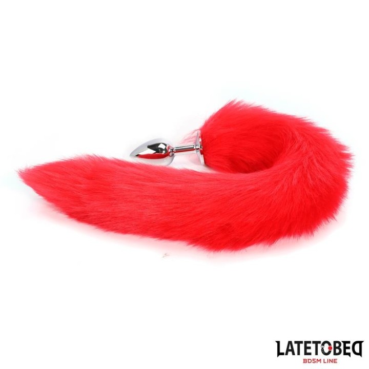 Analplug mit Schwanz Rot 40 cm von Latetobed BDSM Line | Fesselliebe.de