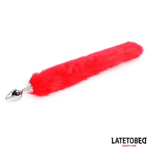 Analplug mit Schwanz Rot 40 cm von Latetobed BDSM Line