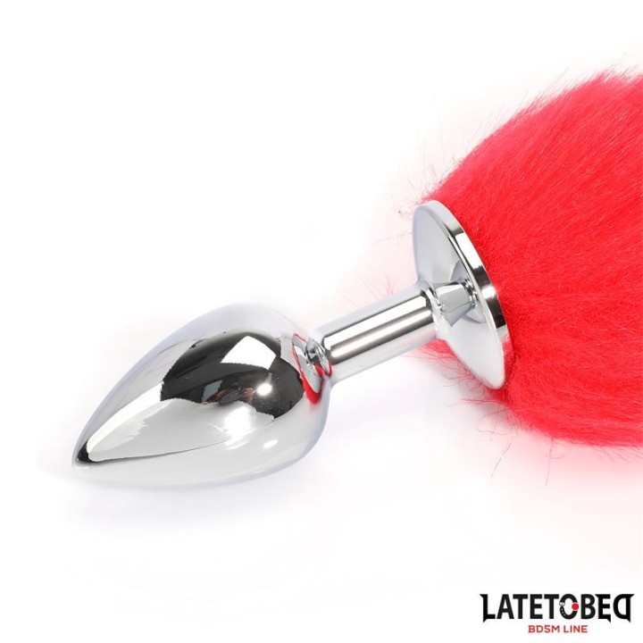 Analplug mit Schwanz Rot 40 cm von Latetobed BDSM Line | Fesselliebe.de