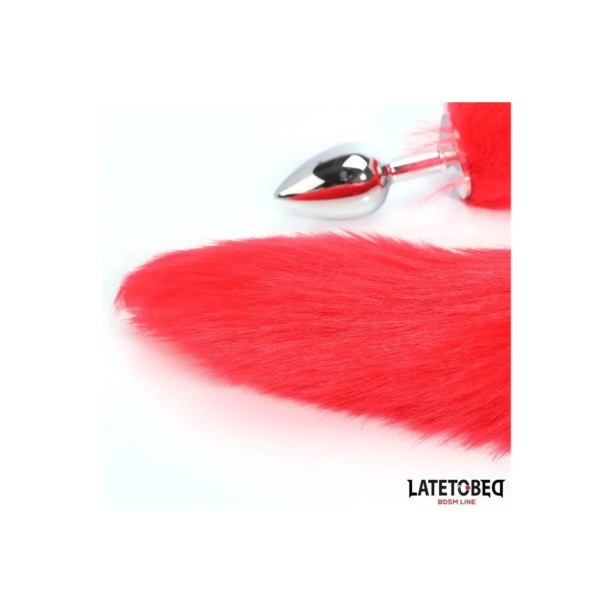 Analplug mit Schwanz Rot 40 cm von Latetobed BDSM Line | Fesselliebe.de