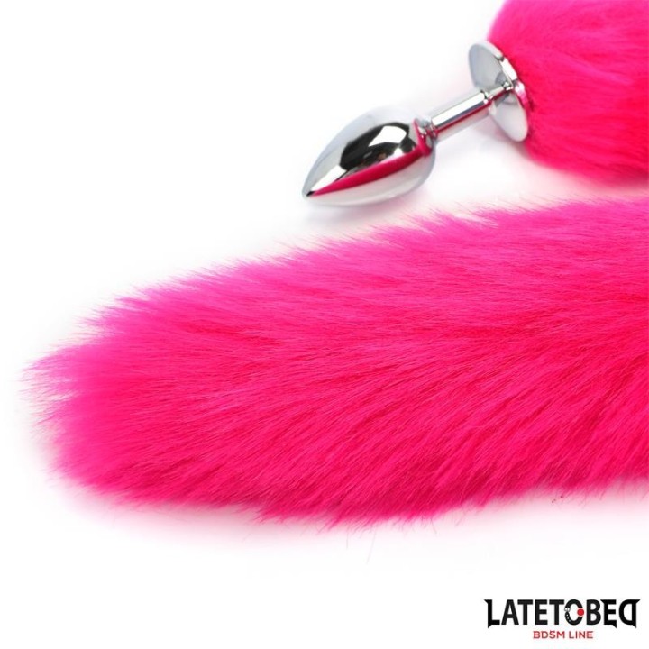 Analplug mit Schwanz Pink 40 cm von Latetobed BDSM Line | Fesselliebe.de
