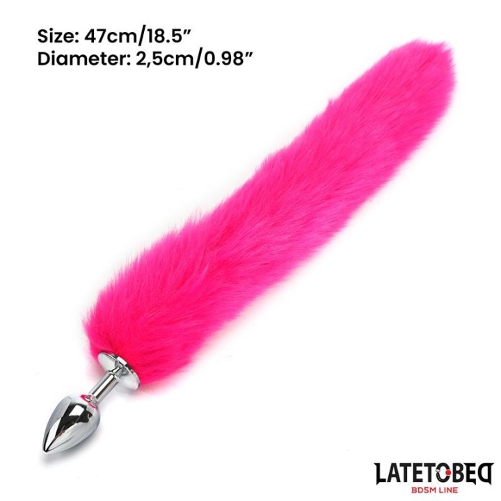 Analplug mit Schwanz Pink 40 cm von Latetobed BDSM Line | Fesselliebe.de