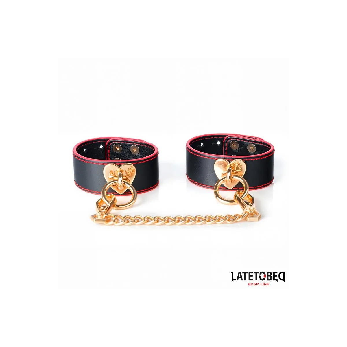 Handfesseln mit Goldener Kette von Latetobed BDSM Line | Fesselliebe.de