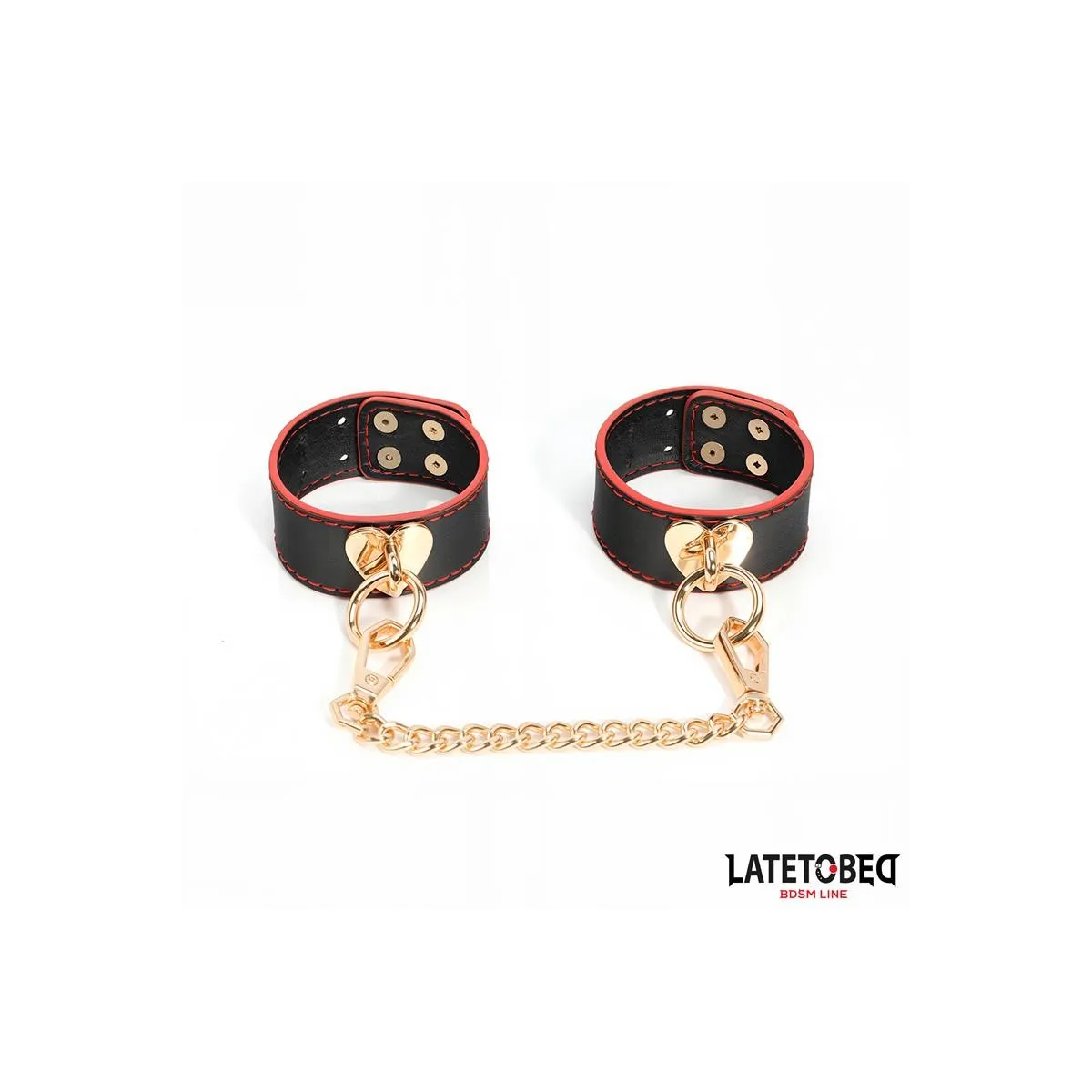 Handfesseln mit Goldener Kette von Latetobed BDSM Line | Fesselliebe.de