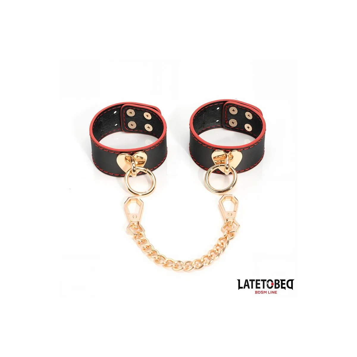 Handfesseln mit Goldener Kette von Latetobed BDSM Line | Fesselliebe.de