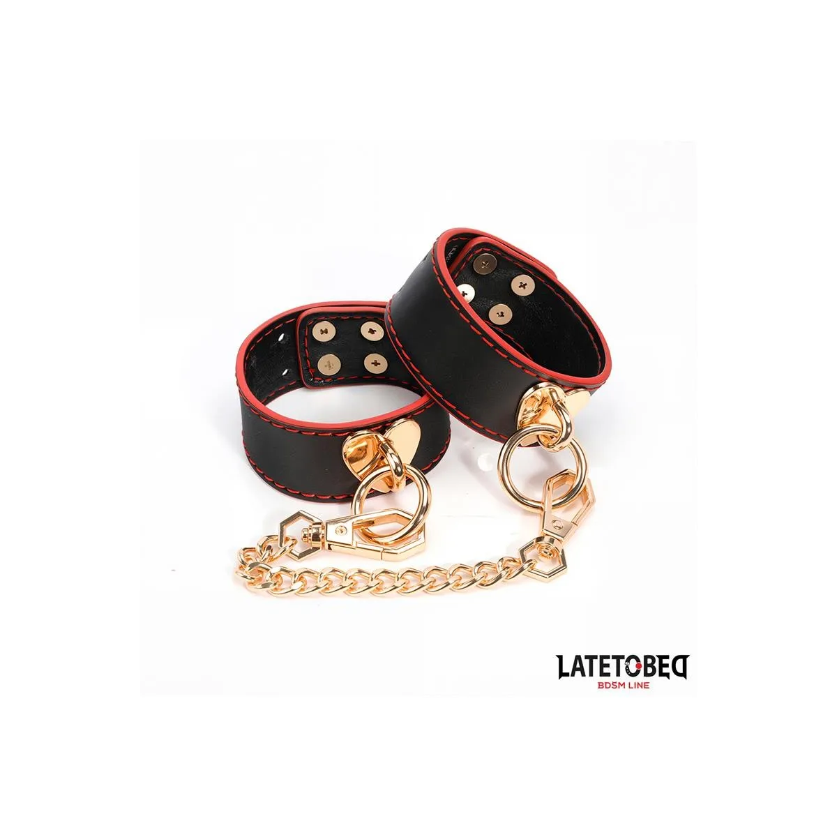 Fussfesseln mit Goldener Kette von Latetobed BDSM Line | Fesselliebe.de