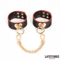 Fussfesseln mit Goldener Kette von Latetobed BDSM Line
