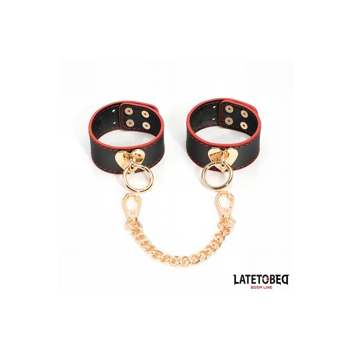 Fussfesseln mit Goldener Kette von Latetobed BDSM Line | Fesselliebe.de