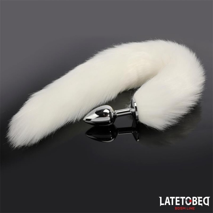 Analplug mit Schwanz Weiss 40 cm von Latetobed BDSM Line | Fesselliebe.de