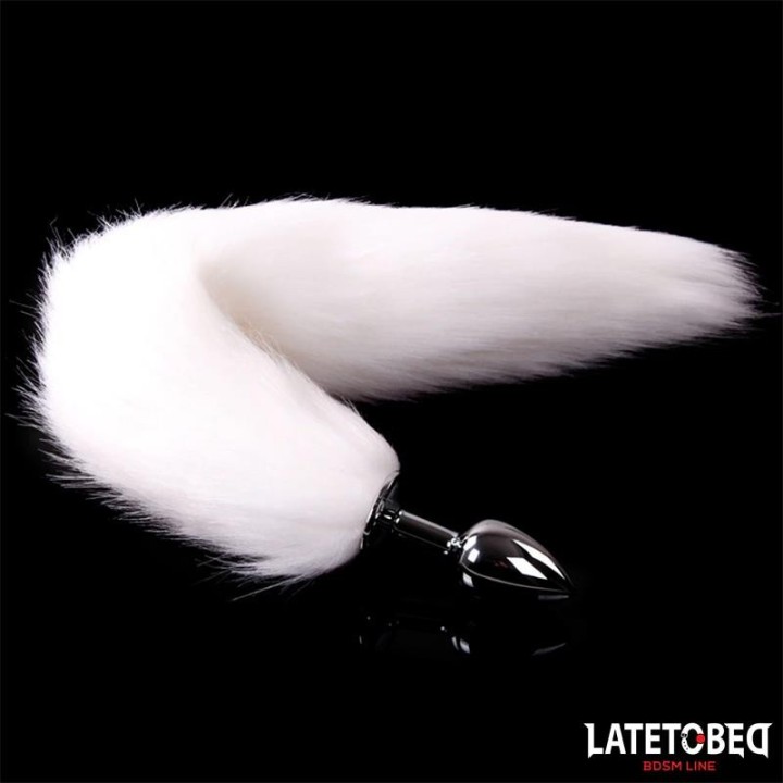 Analplug mit Schwanz Weiss 40 cm von Latetobed BDSM Line | Fesselliebe.de