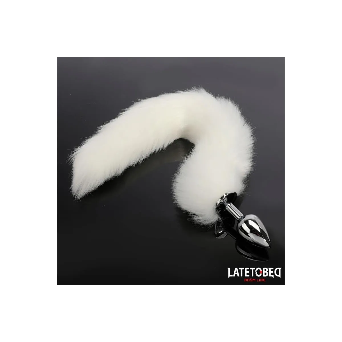 Analplug mit Schwanz Weiss 40 cm von Latetobed BDSM Line | Fesselliebe.de