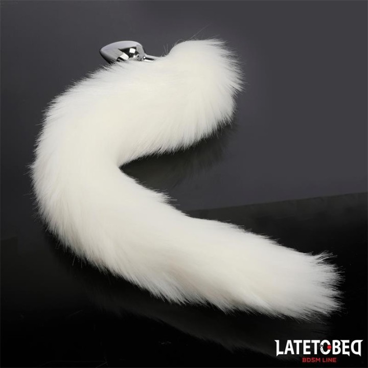 Analplug mit Schwanz Weiss 40 cm von Latetobed BDSM Line | Fesselliebe.de