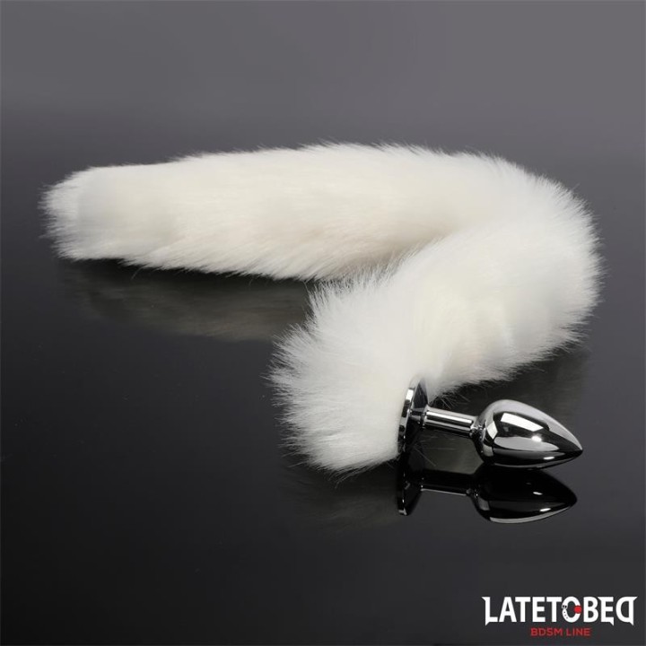 Analplug mit Schwanz Weiss 40 cm von Latetobed BDSM Line | Fesselliebe.de